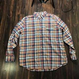 Nautica Men’s button down plaid shirt large